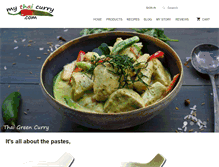 Tablet Screenshot of mythaicurry.com